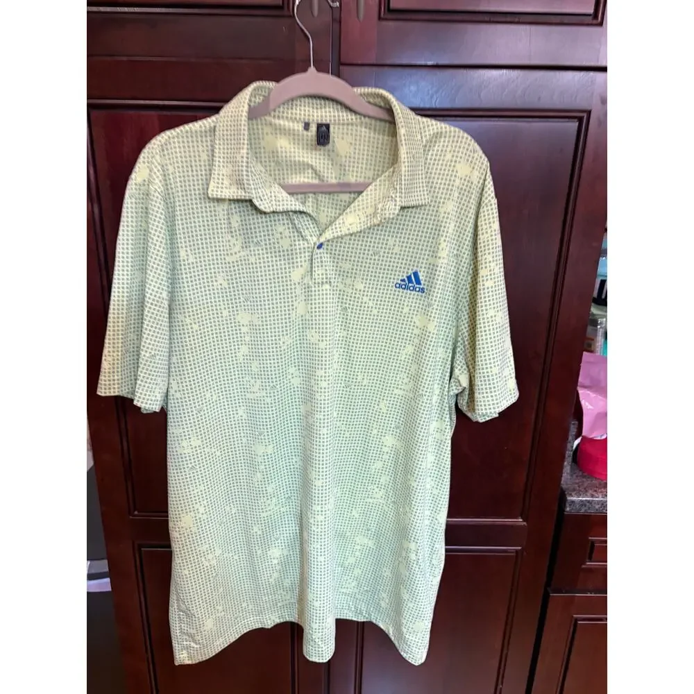 Adidas Primegreen Night Camo Print Golf Polo Size XL